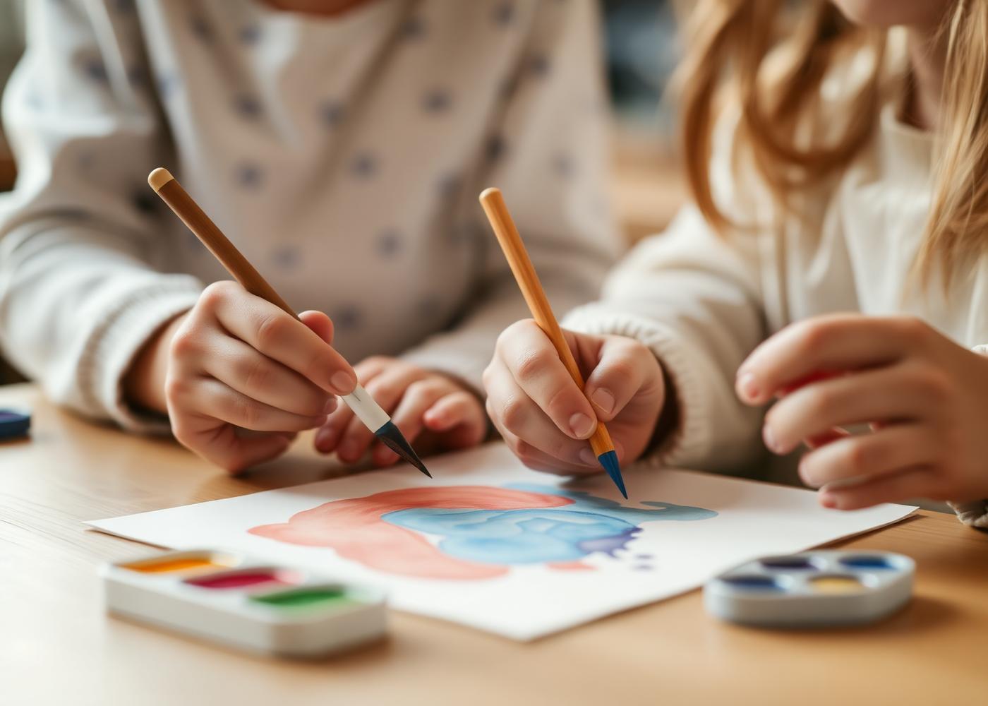 Students painting in a Vitra studio